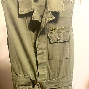 RocaWear Olive green jumpsuit.